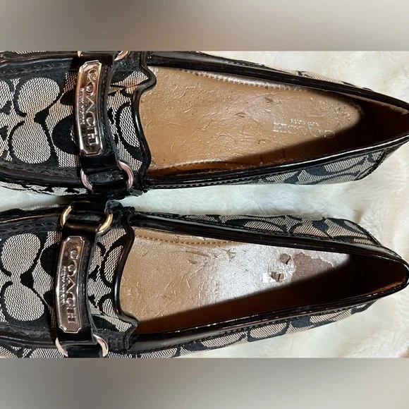 Coach Felicia signature canvas loafers size 6 1/2 - Picture 2 of 7
